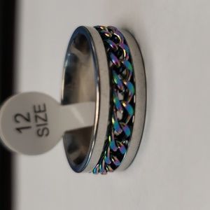 Mens - Chain Rings Stainless Steel Rings Hip Hop Size 12